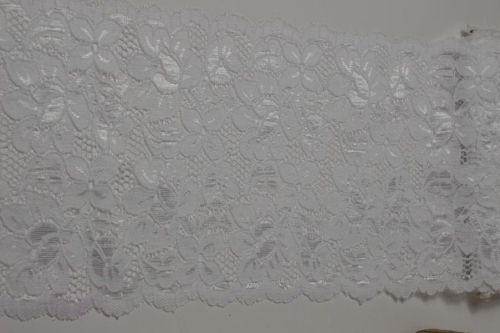 Spitze elastisch / weiß